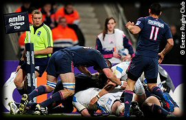 Stade Francais Exeter Chiefs Baxter no try